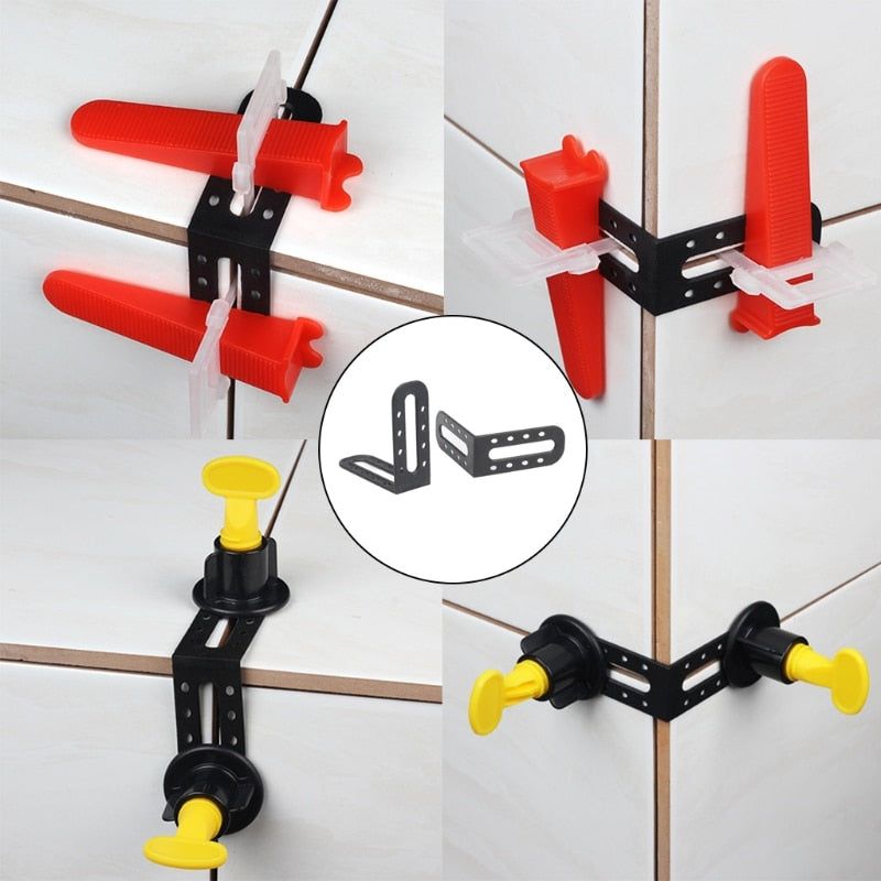 25 Pcs Tile Spacers Cross Leveling Angle System Removable Reusable Home Improvement for Floor Wall Tiles Tool Accessories