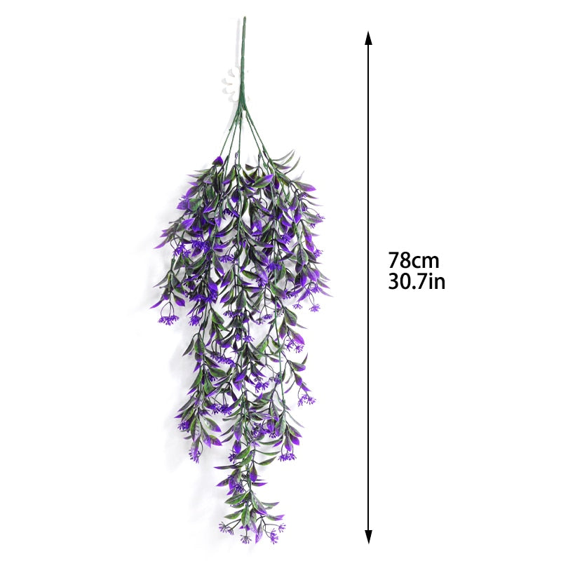 Artificial Plant Persian Fern Leaves Vines Room Home Garden Decoration Accessories Wedding Party Wall Hanging Balcony Decoration