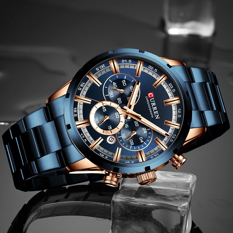 Waterproof Chronograph Wristwatch