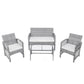 4Pcs Outdoor Patio Furniture Ratan