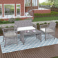 4Pcs Outdoor Patio Furniture Ratan