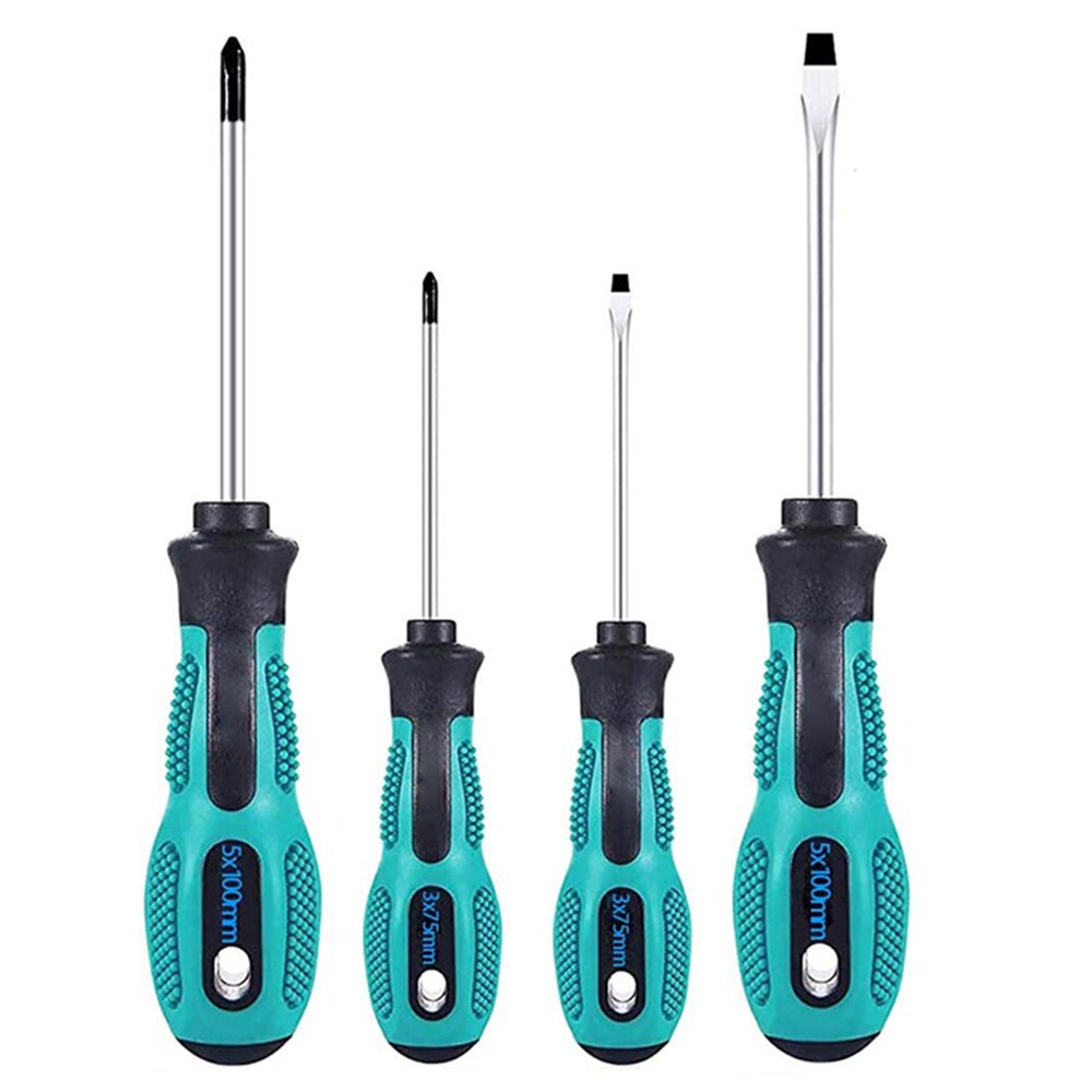 Magnetic Precision Screwdriver Tool Set with Phillips and Flat Head Magnetic Tips Non-Slip Handle for Home Repair,Improvement