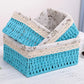 3 Sizes/Set Handmade Straw Storage Baskets Household Items Snacks Fruit Debris Cosmetic Laundry Finishing Storage Basket