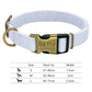 Nylon Dog Collar Personalized Pet Collar Engraved ID Tag Nameplate Reflective for Small Medium Large Dogs Pitbull Pug