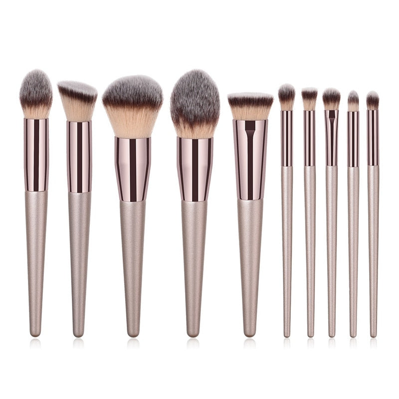 Makeup brushes set