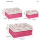 3 Sizes/Set Handmade Straw Storage Baskets Household Items Snacks Fruit Debris Cosmetic Laundry Finishing Storage Basket