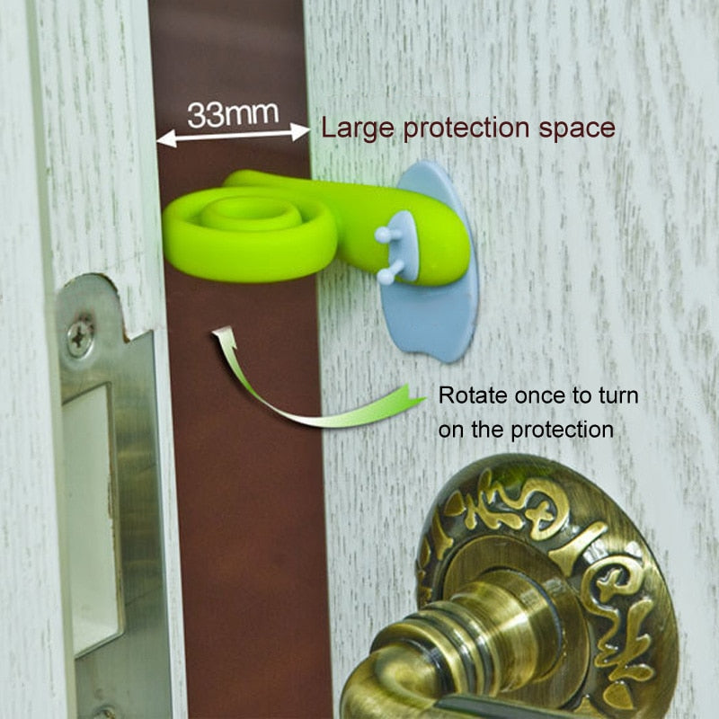 3pcs/pack Home Improvement Baby Safety Cabinet Door Snail Shape Stopper Lock EVA Plastic 6x3cm Door Stops Door Hardware Tools