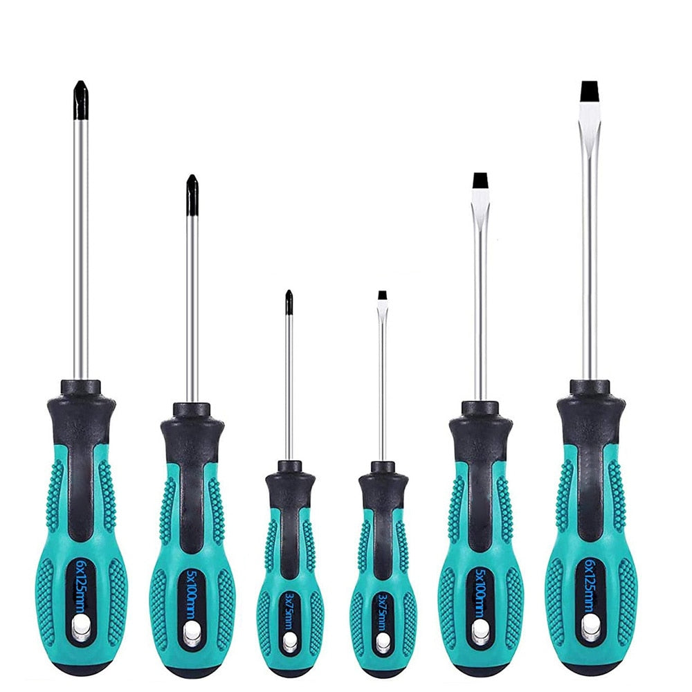 Magnetic Precision Screwdriver Tool Set with Phillips and Flat Head Magnetic Tips Non-Slip Handle for Home Repair,Improvement
