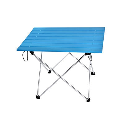 Aluminum Alloy Portable Table Outdoor Furniture Foldable Folding Camping Hiking Desk Traveling Outdoor Picnic Table Furniture