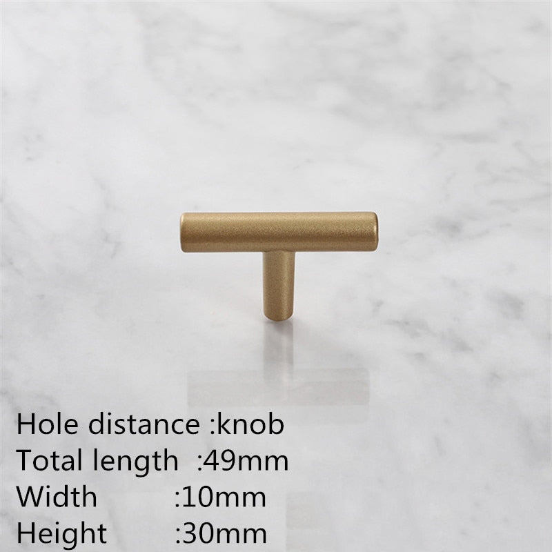 KK&FING European Simple Black Kitchen Furniture Handles Matte Gold Aluminum Alloy Cabinet Drawer Pulls Furniture Handle Hardware