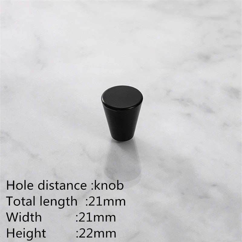 KK&FING European Simple Black Kitchen Furniture Handles Matte Gold Aluminum Alloy Cabinet Drawer Pulls Furniture Handle Hardware