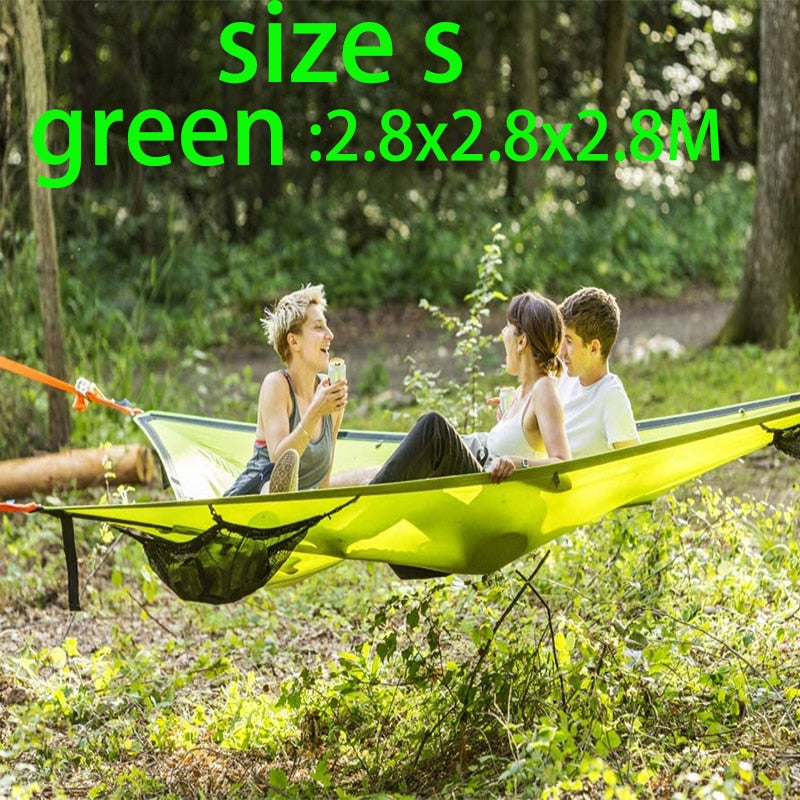 Outdoor Aerial Hammock Multi-person Triangle Portable Camping Hammock Supplies Garden Furniture Sets Tent Hammocks Equipment Net