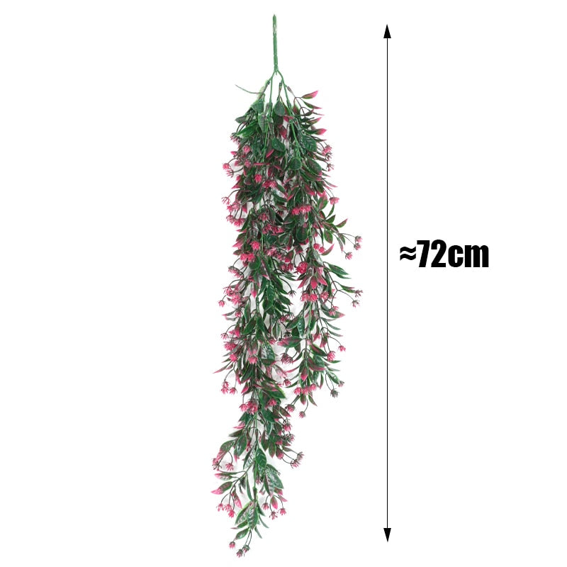 Artificial Plant Persian Fern Leaves Vines Room Home Garden Decoration Accessories Wedding Party Wall Hanging Balcony Decoration