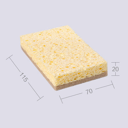 QUANGE Natural Plant Based Scrub Sponge Pad Palm Fiber Dishwashing Kitchen Item Scrubber Non Scratch Compostable 2-Sided Sponges