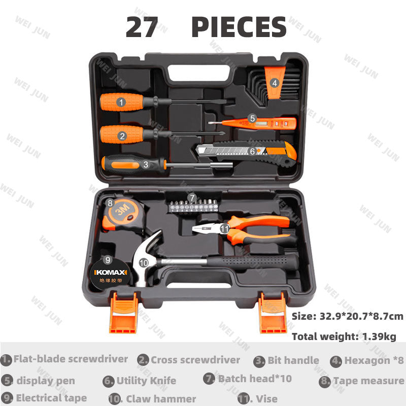 Home Improvement and Tools Set with Drill Tool Box Professional Hand Power Tools Set Electrician Complete Tool Kit Full Toolbox