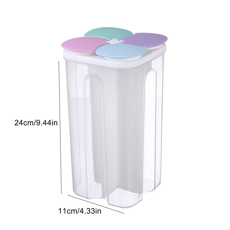 Kitchen Storage Box Food Storage Containers Plastic Grain Storage Tank Sealed Moisture Proof with Lid Container Kitchen Items