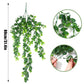Artificial Plant Persian Fern Leaves Vines Room Home Garden Decoration Accessories Wedding Party Wall Hanging Balcony Decoration