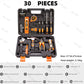 Home Improvement and Tools Set with Drill Tool Box Professional Hand Power Tools Set Electrician Complete Tool Kit Full Toolbox