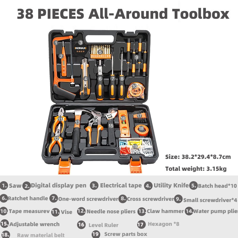 Professional Tools Set Drill Toolkit