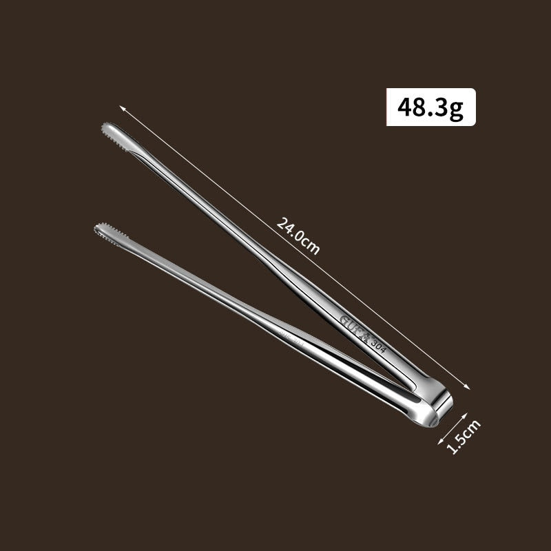 New Stainless Steel Grill Tongs