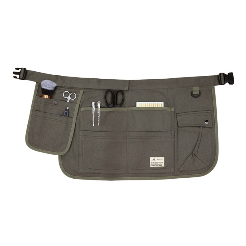 H55A Garden Tool Belt Gardening Apron Utility Belt for Home Improvement Housekeeping Half Waist Canvas Apron for Home