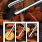 New Stainless Steel Grill Tongs Cooking Utensils For BBQ Baking Silver Kitchen Accessories Camping Supplies Free Shipping Item