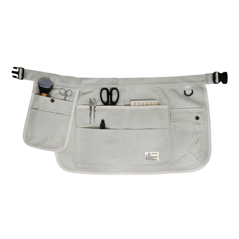 H55A Garden Tool Belt Gardening Apron Utility Belt for Home Improvement Housekeeping Half Waist Canvas Apron for Home