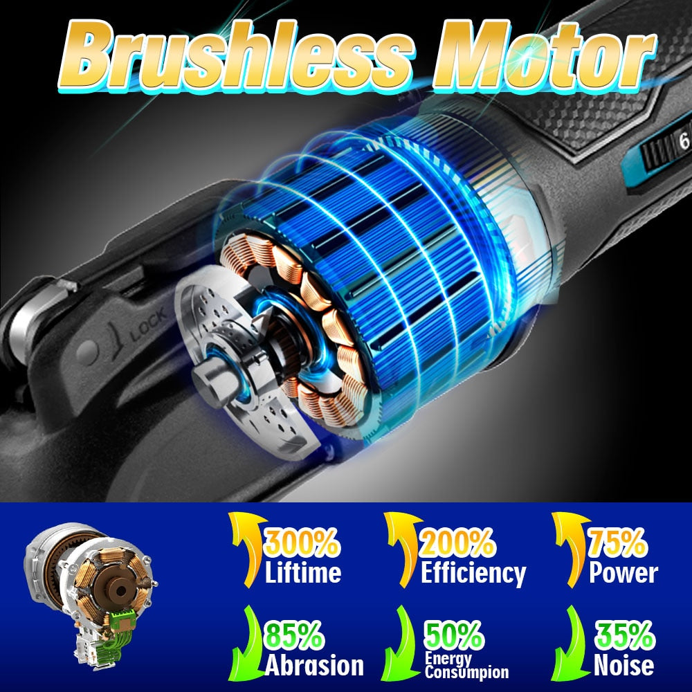 Electric Oscillating Multi-Tools Brushless Variable Speed Renovator DIY home improvement Power Tool For Makita 18V Battery