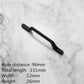 KK&FING European Simple Black Kitchen Furniture Handles Matte Gold Aluminum Alloy Cabinet Drawer Pulls Furniture Handle Hardware