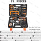 Home Improvement and Tools Set with Drill Tool Box Professional Hand Power Tools Set Electrician Complete Tool Kit Full Toolbox