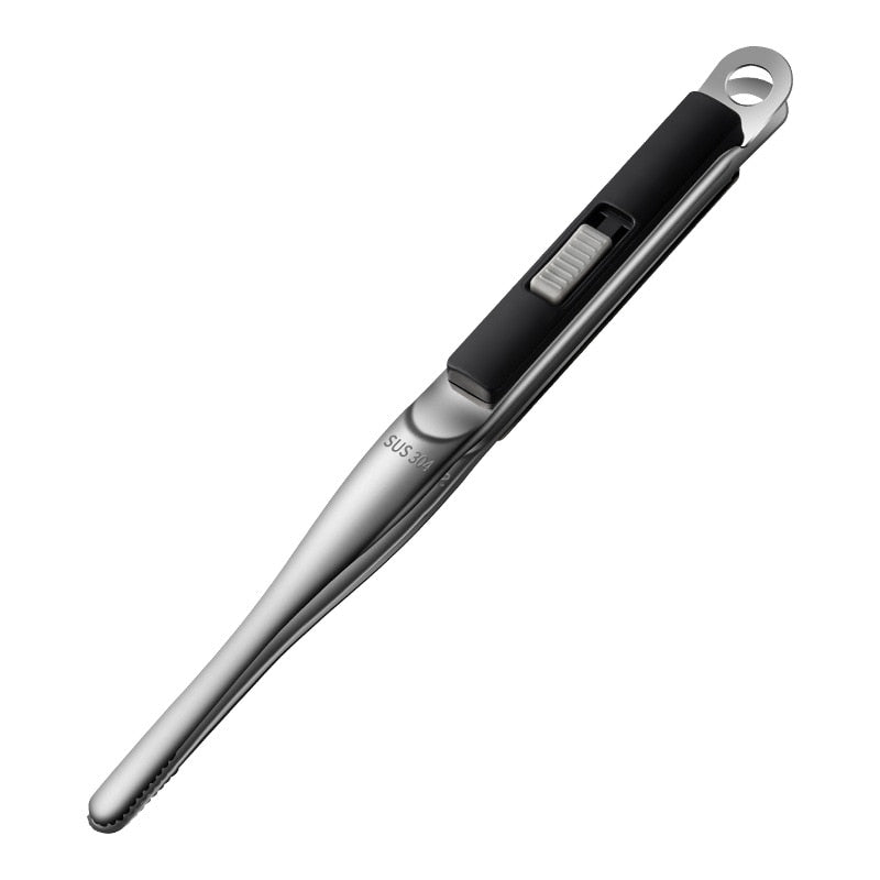 304stainless Steel Grill Tongs Meat Cooking Utensils for BBQ Baking Kitchen Accessories Camping Supplies Item Barbecue Clip 26cm