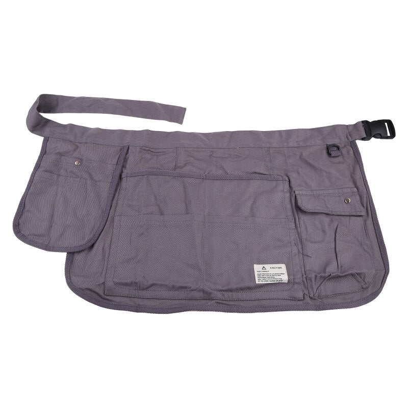 H55A Garden Tool Belt Gardening Apron Utility Belt for Home Improvement Housekeeping Half Waist Canvas Apron for Home