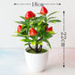 Artificial Plant Bonsai Plastic Small Tree Pot Fake Plant Flower Potted Ornaments for Home Room Table Garden Hotel Decoration