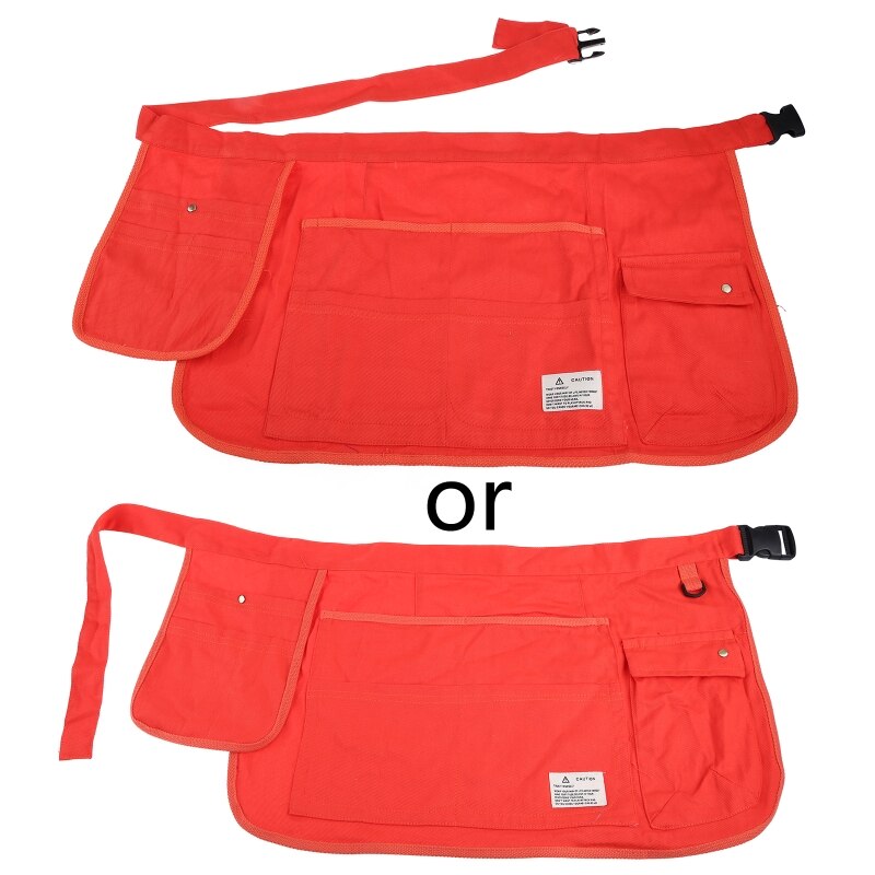 H55A Garden Tool Belt Gardening Apron Utility Belt for Home Improvement Housekeeping Half Waist Canvas Apron for Home