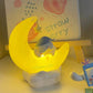 Sanrio Moon LED Light Anime Kuromi Cinnamonroll Kawaii Accessories Ornament Beauty Bedroom Night Light Bedside Lamp Decoration