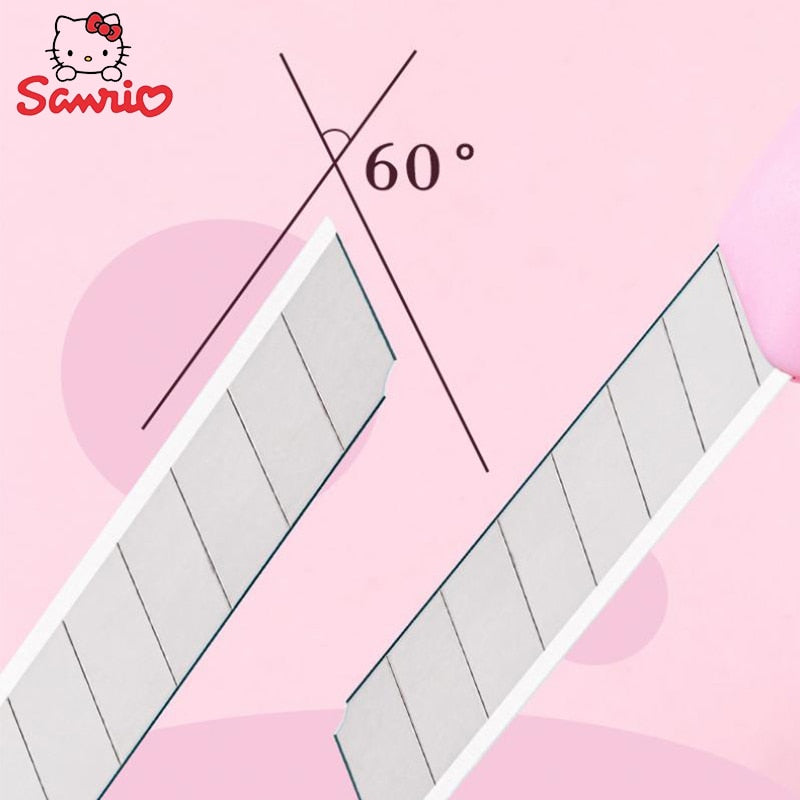 Sanrio Hello Kitty Knife Melody Creative Cartoon Cute Art Knife Portable Student Art Cutting Hello Kitty Cat Express Unpacking
