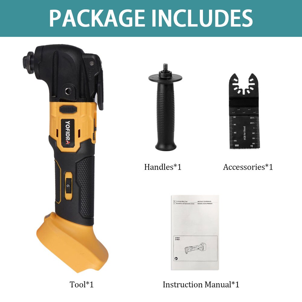Electric Oscillating Multi-Tools Brushless Variable Speed Renovator DIY home improvement Power Tool For Makita 18V Battery