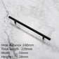 KK&FING European Simple Black Kitchen Furniture Handles Matte Gold Aluminum Alloy Cabinet Drawer Pulls Furniture Handle Hardware
