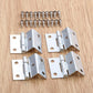 Furniture Fitting Five Hole Three Fold Iron Hinge Furniture Iron Home Improvement Plating Hardware Tool Accessories Cabinet Door