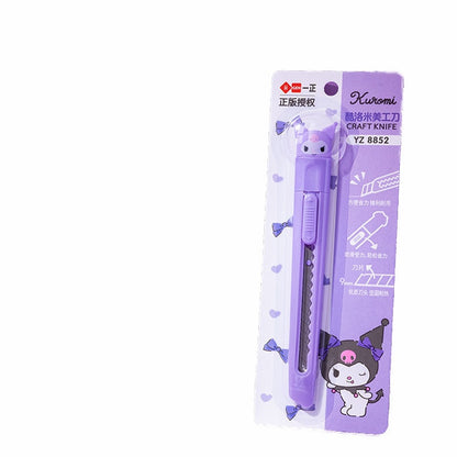 Sanrio Hello Kitty Knife Melody Creative Cartoon Cute Art Knife Portable Student Art Cutting Hello Kitty Cat Express Unpacking