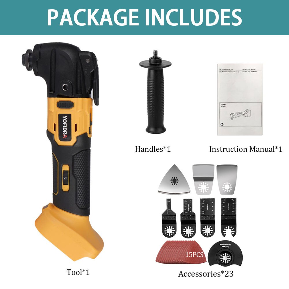 Electric Oscillating Multi-Tools Brushless Variable Speed Renovator DIY home improvement Power Tool For Makita 18V Battery