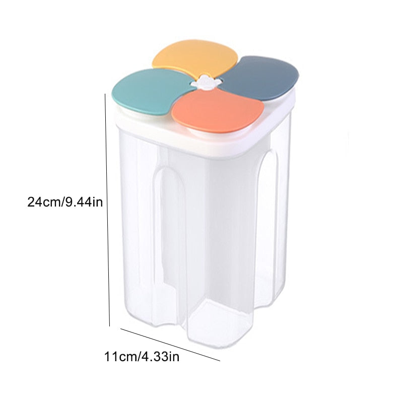 Kitchen Storage Box Food Storage Containers Plastic Grain Storage Tank Sealed Moisture Proof with Lid Container Kitchen Items