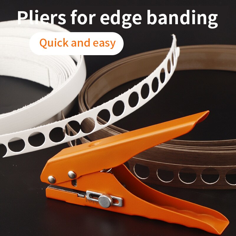 8 10 12 15mm Edge Banding Punch Pliers Iron Manual Masking Drill Bit Screw Hole Accessories Woodworking Home Improvement Tools