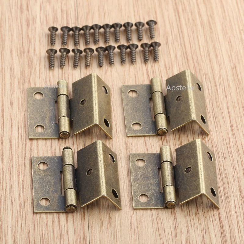Furniture Fitting Five Hole Three Fold Iron Hinge Furniture Iron Home Improvement Plating Hardware Tool Accessories Cabinet Door