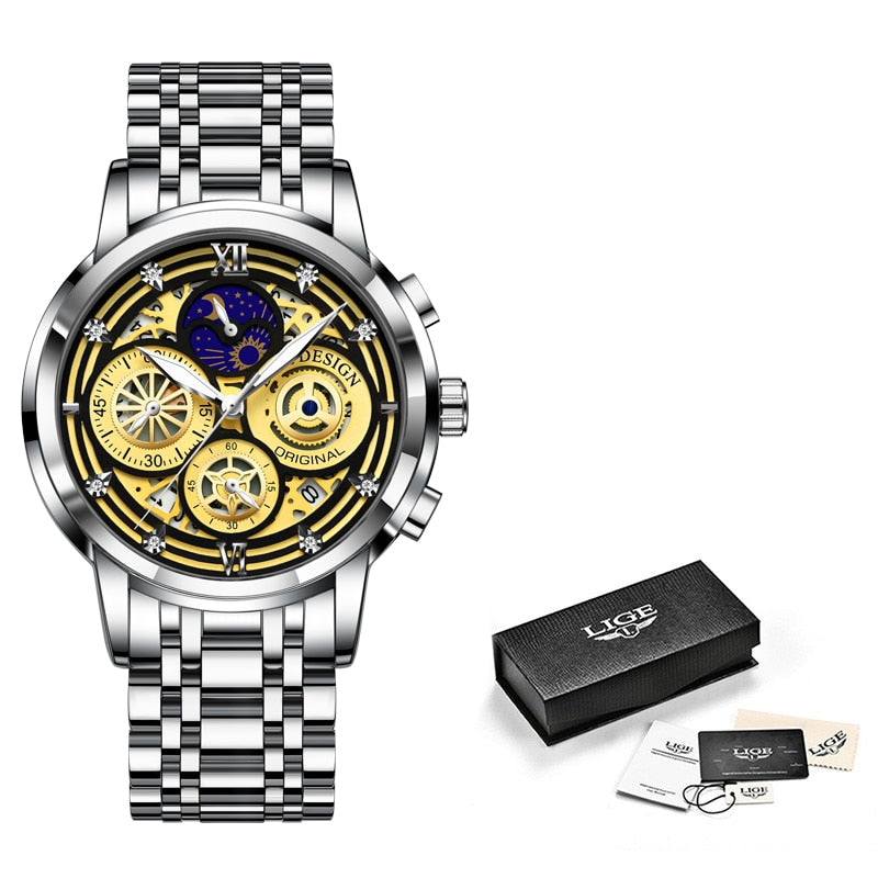 Luxury Sports Chronograph Quartz Watch