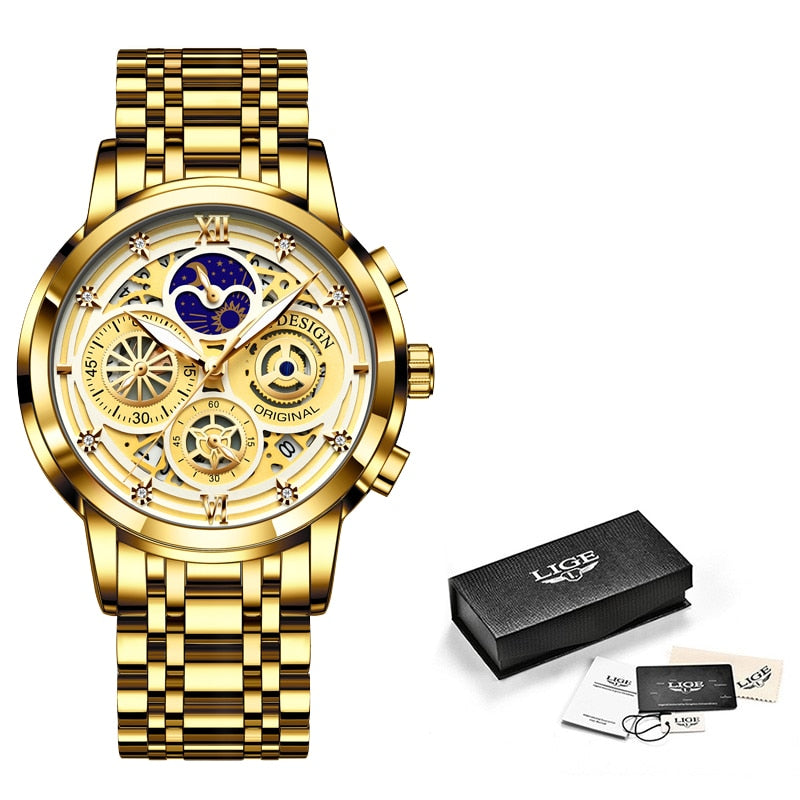 Luxury Sports Chronograph Quartz Watch