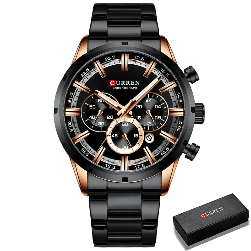 Waterproof Chronograph Wristwatch
