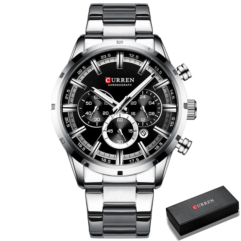 Waterproof Chronograph Wristwatch