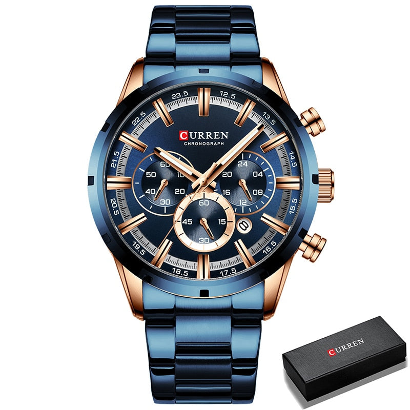 Waterproof Chronograph Wristwatch