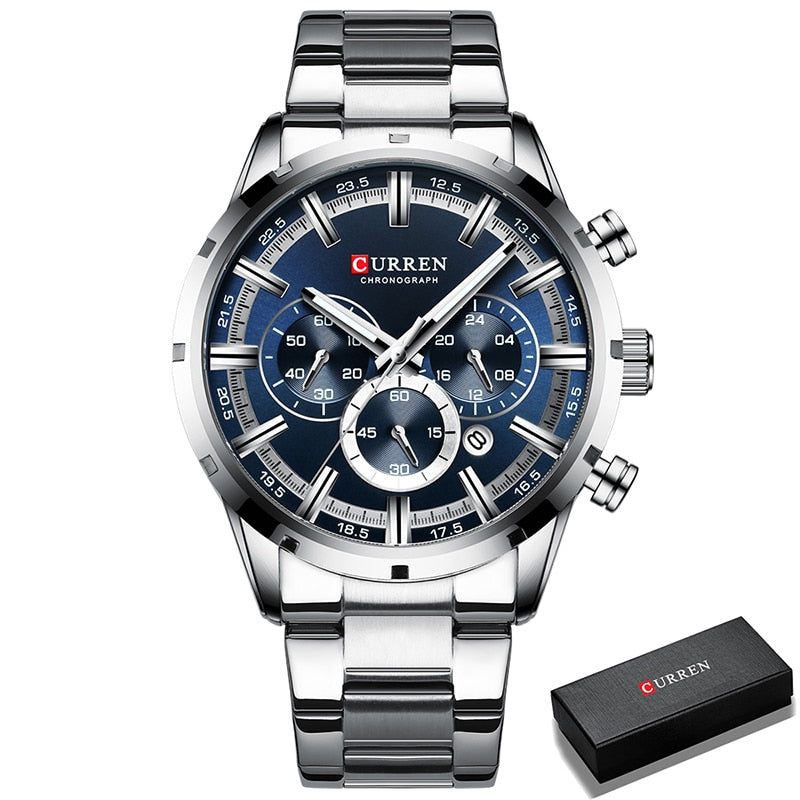 Waterproof Chronograph Wristwatch